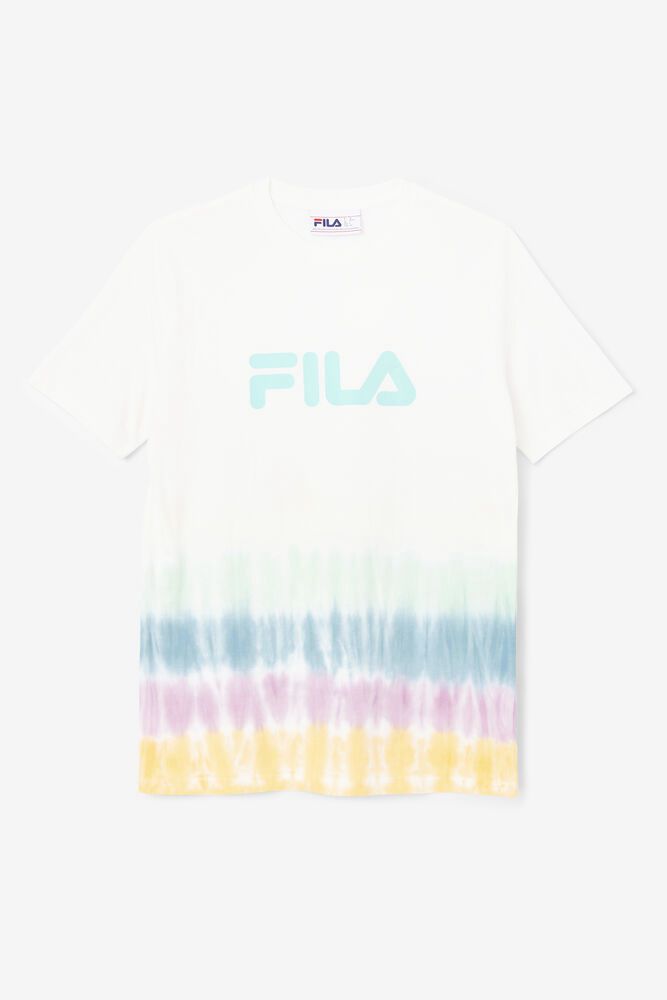 Fila Alivia Tie Dye T-Shirt White - Womens - 32598FILU